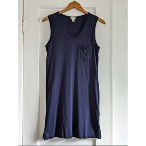 J. Crew Navy Cotton Tunic Dress